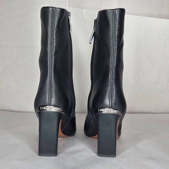 NWT Franco Sarto Women's Briar Black Leather Ankle Boots - Picture 4 of 7